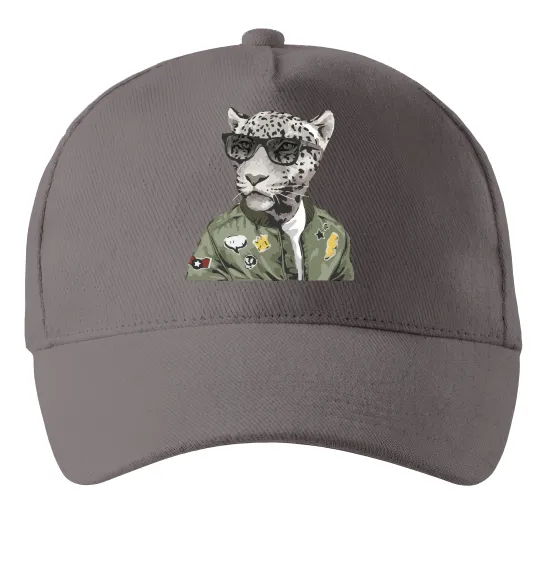 Кепка Леопард папа Сірий фото
