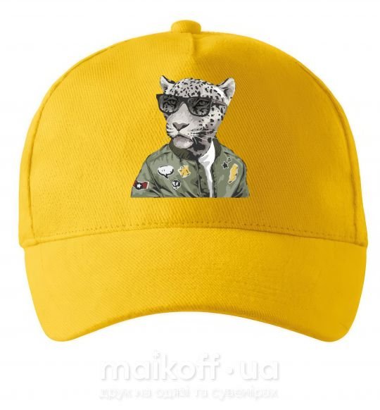 Кепка Леопард папа Солнечно желтый фото
