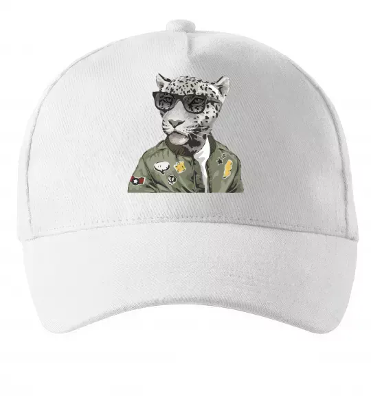 Кепка Леопард папа Белый фото