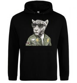 Мужская толстовка (худи) Леопард папа