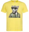 Чоловіча футболка Леопард папа Лимонний фото