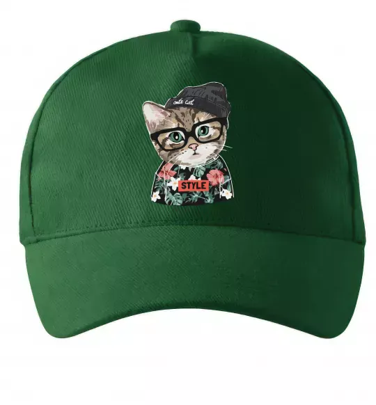 Кепка Леопард ребенок Темно-зеленый фото