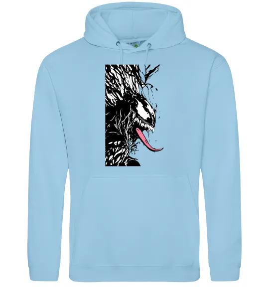 Жіноча толстовка (худі) Venom ink марвел Блакитний фото