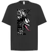 Футболка Оверсайз Venom ink марвел Черный фото