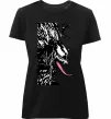 Жіноча преміум футболка Venom ink марвел Чорний фото