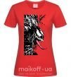Жіноча футболка Venom ink марвел Червоний фото