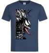 Чоловіча футболка Venom ink марвел Темно-синій Чоловіча футболка Venom ink марвел Темно-синій фото
