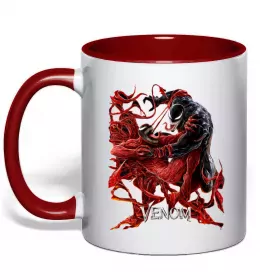 Чашка с цветной ручкой Spiderman Venom Черный фото