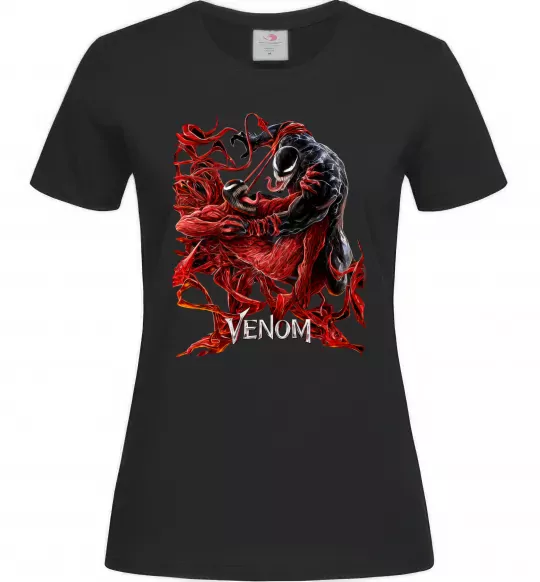 Женская футболка Веном карнаж Черный фото