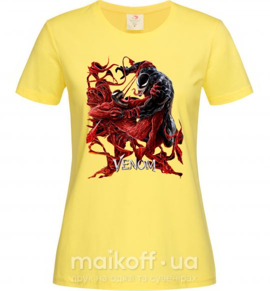 Женская футболка Веном карнаж Лимонный фото