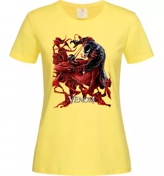 Женская футболка Веном карнаж Лимонный фото