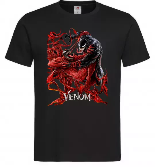 Чоловіча футболка Веном карнаж Чорний фото