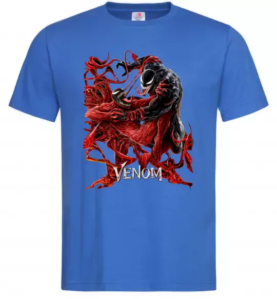 Чоловіча футболка Веном карнаж Яскраво-синій фото
