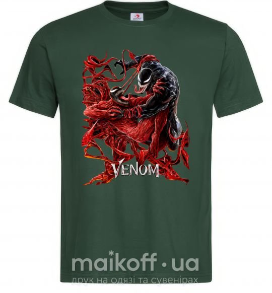 Мужская футболка Веном карнаж Темно-зеленый фото