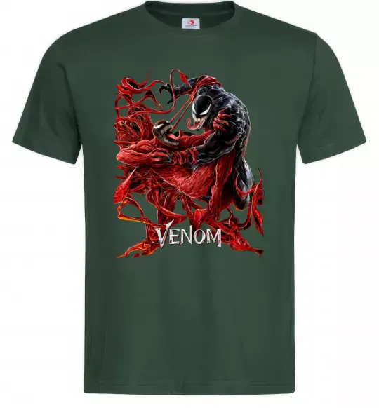 Чоловіча футболка Веном карнаж Темно-зелений фото