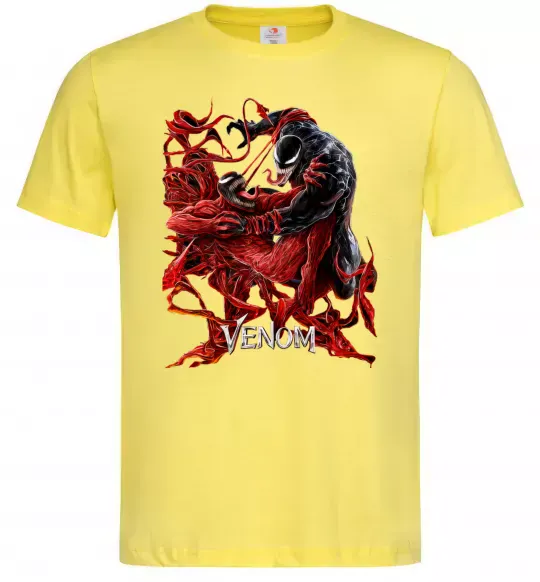 Чоловіча футболка Веном карнаж Лимонний фото