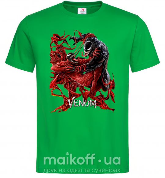 Мужская футболка Веном карнаж Зеленый фото