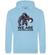 Чоловіча толстовка (худі) Веном we are coffee lover Блакитний фото
