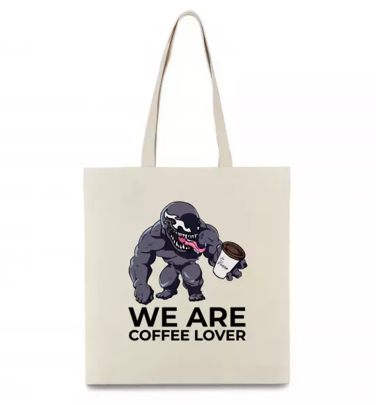 Еко-сумка Веном we are coffee lover Бежевий фото