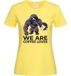Жіноча футболка Веном we are coffee lover Лимонний Жіноча футболка Веном we are coffee lover Лимонний фото