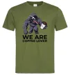Чоловіча футболка Веном we are coffee lover Оливковий Чоловіча футболка Веном we are coffee lover Оливковий фото
