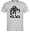 Чоловіча футболка Веном we are coffee lover Сірий Чоловіча футболка Веном we are coffee lover Сірий фото