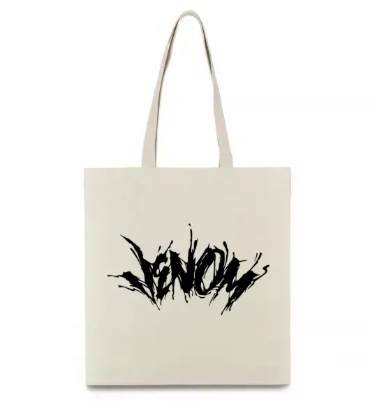 Еко-сумка Веном марвел комікс Venom Бежевий фото