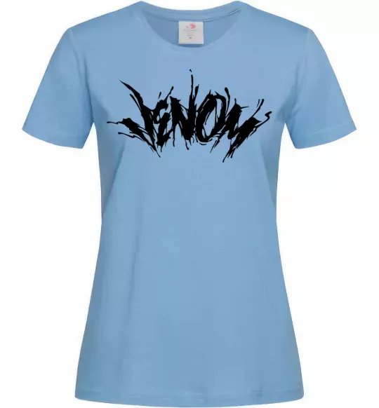 Женская футболка Веном марвел комікс Venom Голубой фото