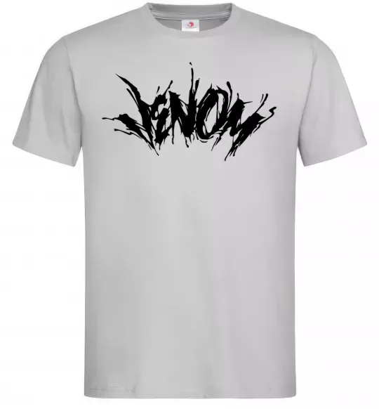Мужская футболка Веном марвел комікс Venom Серый фото