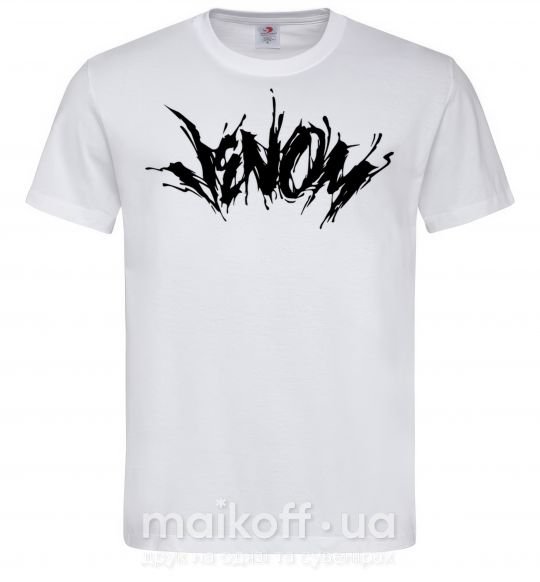 Чоловіча футболка Веном марвел комикс Venom Білий фото