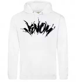 Мужская толстовка (худи) Веном марвел комікс Venom Белый фото