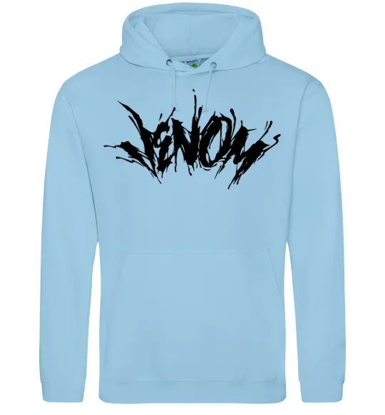 Жіноча толстовка (худі) Веном марвел комікс Venom Блакитний фото