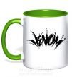 Чашка з кольоровою ручкою Веном марвел комикс Venom Зелений фото