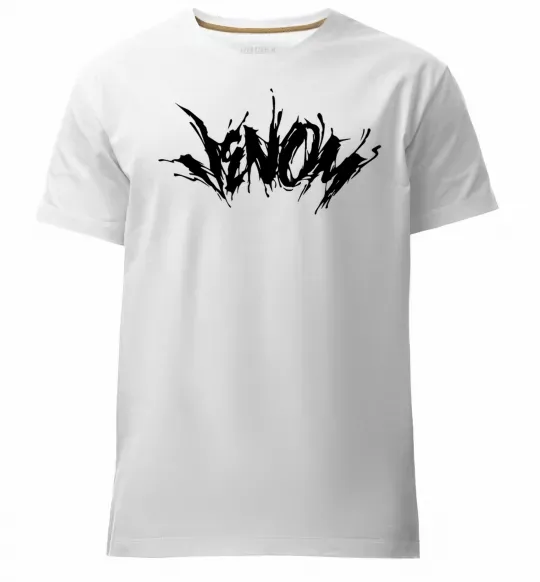 Мужская премиум футболка Веном марвел комікс Venom Белый фото