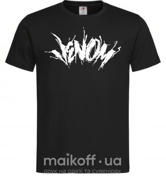 Чоловіча футболка Веном марвел комикс Venom Чорний фото