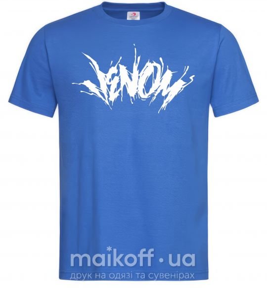 Чоловіча футболка Веном марвел комикс Venom Яскраво-синій фото