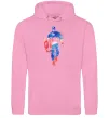 Мужская толстовка (худи) Капітан Америка фарба Розовый фото