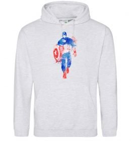 Мужская толстовка (худи) Капітан Америка фарба