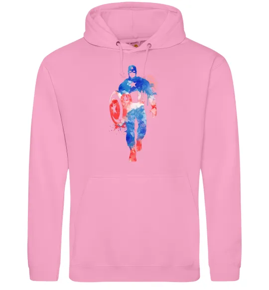 Женская толстовка (худи) Капітан Америка фарба Розовый фото