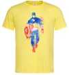 Чоловіча футболка Капітан Америка фарба Лимонний Чоловіча футболка Капітан Америка фарба Лимонний фото