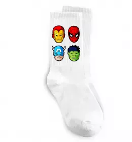 Носки Людина павук з павутиною Белый фото