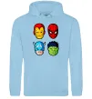 Женская толстовка (худи) Марвел герої Голубой фото