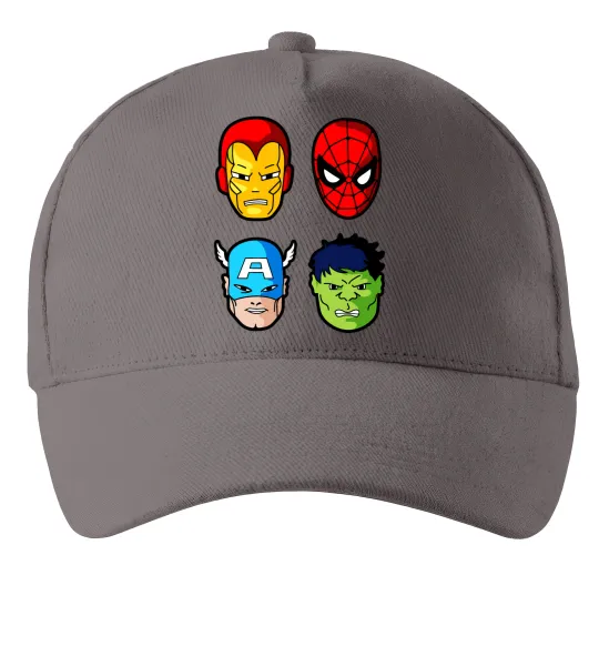 Кепка Марвел герої Сірий фото