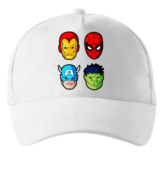 Кепка Марвел герої Белый фото