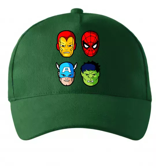Кепка Марвел герої Темно-зеленый фото