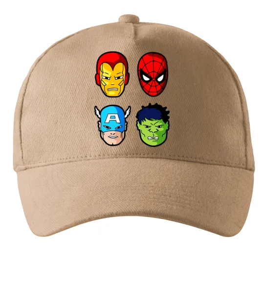 Кепка Марвел герої Пісочний фото