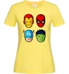 Женская футболка Марвел герої Лимонный фото