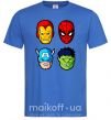 Чоловіча футболка Марвел герои Яскраво-синій фото