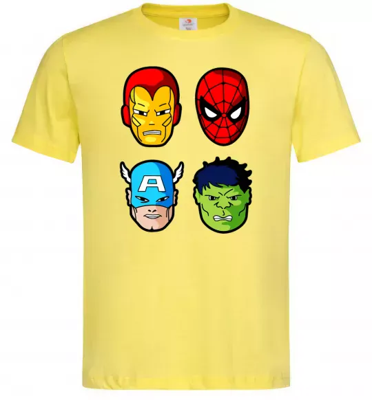 Чоловіча футболка Марвел герої Лимонний фото