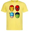Чоловіча футболка Марвел герої Лимонний фото